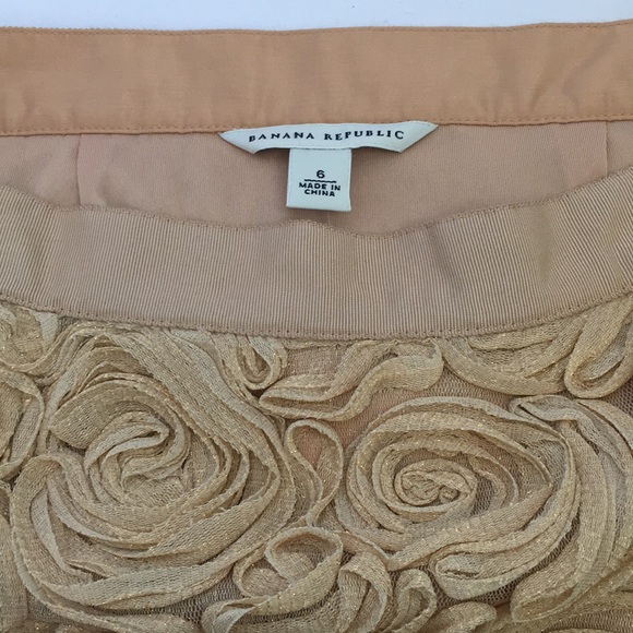 Gold Floral Skirt - Picture 3 of 3